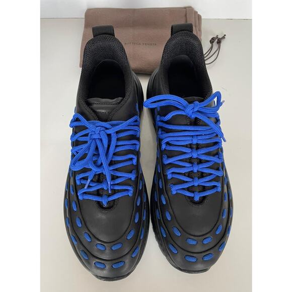 Bottega Veneta Mens Leather Black/Blue Sneakers 11 US (44) 578305 NIB $950 main image 7